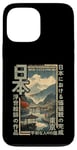 Coque pour iPhone 13 Pro Max Anime traditionnel japonais sur bois ancien village Ukiyo-e