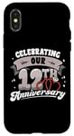 iPhone X/XS 12th Wedding Anniversary Celebrating 12 Years Matching Gift Case