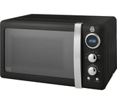 SWAN Retro SM22030LBN Solo Microwave - Black, Black