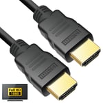 10m Extra Long HDMI Cable v1.4 High Speed Gold Plated 1080p 3D Sky Q PS4 Lead