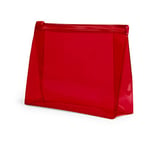 eBuyGB Liquids Travel Toiletries Cosmetic Luggage Pouch PVC Wash Bag Organiser, Red, Pack of 2