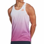 adidas Adizero Engineered Mens Running Vest Purple Run Lightweight Tank Top