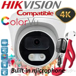 Hikvision COMPATIBLE 4K 8MP ColorVu Colour Night Vision Home Outdoor CCTV Camera