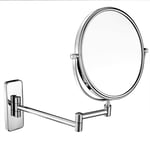 HGXC Miroir de courtoisie Pliant Miroir de Maquillage en cuivre Salle de Bain européenne Miroir télescopique Double Face 6/8 Pouces