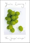 Funny The Grape Escape Leaving Card - Cute Card Great For New Job or Retirement