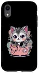 Coque pour iPhone XR Chat kawaii avec tirelire