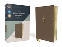 Niv, Larger Print Compact Bible, Leathersoft, Brown, Red Letter, Comfort Print: New International Version, Brown, Leathersoft, Red Letter, Comfort Print