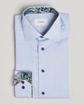 Eton Slim Fit Signature Twill Contrast Shirt Light Blue