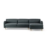 Habitat Turnmill Right Hand Corner Sofa - Charcoal 4 Seater