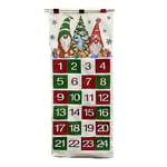 Fyllbar Adventskalender Julkalender Med 24 Fickor Tyg Tom Adventskalender Hängande Dekorationer