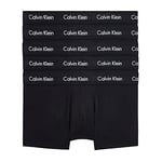 Calvin Klein Men's Low Rise Trunk 5pk Trunks, Black (Black W. Black Wb), XS