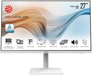 Modern Md271Pwde Moniteur Professionnel 27"" Fhd (1920 X 1080),75 Hz,Panneau Ips,Usb-C,Blanc