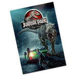 Metal Jurassic Park Poster Sign Tin Aluminium Movie Wall Art Room Dinosaur D2 SM