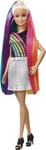 Barbie FXN96​ Rainbow Sparkle Hair Doll Featuring Extra-Long 7.5-inch Blonde