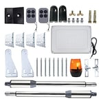 Kit automatisme portail battant PNI MAB300, avec 2 moteurs 40W, télécommandes et panneau de commande, photocellules et lampe, longueur portail 2 x 2,5m max, poids portail 200Kg