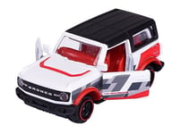 Majorette Ford Bronco Wildtrak White Racing Cars 1:64 Scale 3 Inch Toy Car