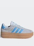 adidas Sportswear Womens Vl Court Bold Trainers - Blue, Blue, Size 3.5, Women