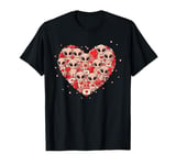 Funny Alien Heart Valentine Alien Womens Mens Kids T-Shirt