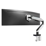 Mount-It! Heavy-Duty Ultrawide Monitor Arm up to 49" / 44 lb for Samsung Odyssey G9, 75x75 and 100x100 VESA Desk Mount for Widescreen Curved Monitors, Gas Spring, RGB Lights, Clamp and Grommet