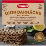 Semper Quinoaknäcke glutenfri laktosfri mörkt knäckebröd, Quinoa  Bröd och kex 220 gram