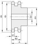 Std kjedehjul 06 b-2 z15