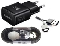 CHARGEUR PRISE ADAPTATEUR SAMSUNG + CORDON D'ALIMENTATION GALAXY S8 / S8+ / NOTE 7 8 / A3 A5 A7 2017