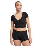 Sloggi Women's Zero Feel 2.0 Crop Top Undershirt, Black, L