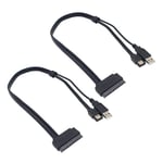 2X 2.5 Inch Hard Disk Drive SATA 22Pin to ESATA Data USB Powered Cable9990