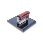Marshalltown Edging Trowel Made of Blue Steel with Durasoft Handle, Provides Rounding on Concrete, Radius: 10 mm, Lip 13 mm, Size of The Trowel: 152 x 152 mm