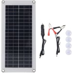 Sjlerst - Kit de panneaux solaires 20W 18V, polycristallin, Portable, étanche, chargeur pour camping-car, bateau marin