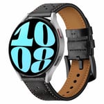 Nahkainen kellon ranneke Samsung Galaxy Watch 6 (40mm) - Musta