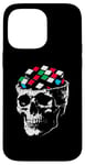 Coque pour iPhone 14 Pro Max Magic Cube Skull Vintage Illustration Magic Cube Lover