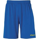 uhlsport Center Basic Short sans Slip intérieur pour Enfant, Mixte Enfant, Pantalon, 100334223, Jaune Fluo/Bleu Radar, 8-9 Ans