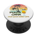 Punta Cana Palmiers Cocktail République Dominicaine Souvenir PopSockets PopGrip Adhésif