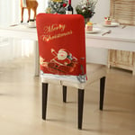 Jul Xmas Bankett Stol cover Santa Party Matsal Seat A6 one size A6 one size