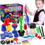 Heyzeibo Kit de Magie - 40 Tours de Magie Enfant, Kit Magique avec Baguette Magique et Manuel D'instructions étape par étape pour Chaque Tour, Cadeau pour Garçons, Filles, Tout-Petits, Débutants