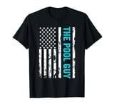 The Pool Guy USA American Flag Patriotic 4th Of July T-Shirt