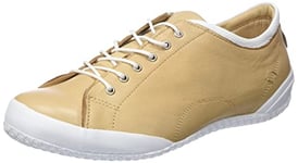 Andrea Conti Femme, Basket, Camel Blanc, 38 EU