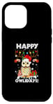 iPhone 13 Pro Max Retro Baby Owl Happy Owlidays Family Kids Christmas Holiday Case