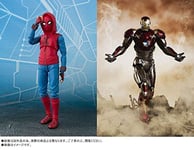 S.H.Figuarts Spider-Man Homecoming Home-Made Suit Ver. & Iron Man Mark 47...