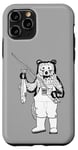 iPhone 11 Pro Bear Fisher Holding its Latest Catch, Angler Angling Fishing Case