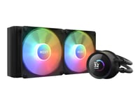 Nzxt Kraken 240 Rgb - Væskekjølesystem For Prosessor - (For: Lga115x Socket, Lga1200, Lga1700, Am4, Am5, Strx4, Tr4) - Kobber - 120 Mm - Matt Svart