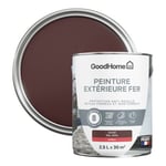 Peinture extérieure métal GoodHome Sendai rouge RAL 3004 brillant 2.5L