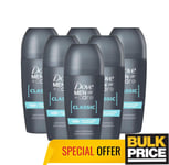 Dove Men Classic Deodorant Antiperspirant Roll-on 50ml 3, 6 Pack