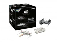 REVELL 01044 Advent Calendar Star Wars x-Wing Fighter, Darth Vader's Tie Fighter