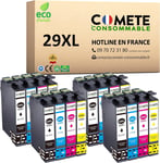 29XL 16pcs Cartouches d'encre Compatibles avec Epson 29XL Fraise pour Epson 29 Cartouche XP 245 XP 247(4Noirs 4Cyan 4Magenta 4Jaunes