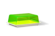 Kimmel Beurrier en plastique, blanc/vert transparent, blanc/vert transparent