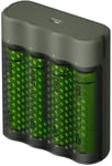 GP ReCyko hastighetslader (USB) + 4x AA -batterier