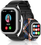 Montre Connectée Amoled Enfant 4g Gps Sms Whatsapp Appel Vidéo Pour Garçon Fille 7-13 Ans Smartwatch Tendance Podometre Bracelet Gps Enfant Contrôle Parental (Nh6, Black - Forest Camo)