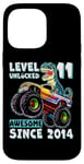 iPhone 14 Pro Max Level 11 Unlocked T Rex Monster Truck Dinosaur 11th Birthday Case